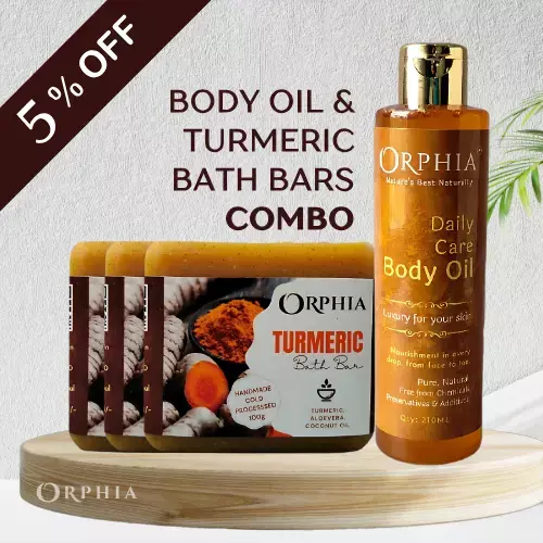BODY OIL & TURMERIC BATH BARS COMBO BODY OIL & TURMERIC BATH BARS COMBO