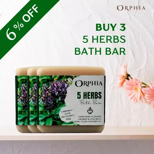 5 HERBS BATH BAR - BUY 3 COMBO 5 HERBS BATH BAR - BUY 3 COMBO